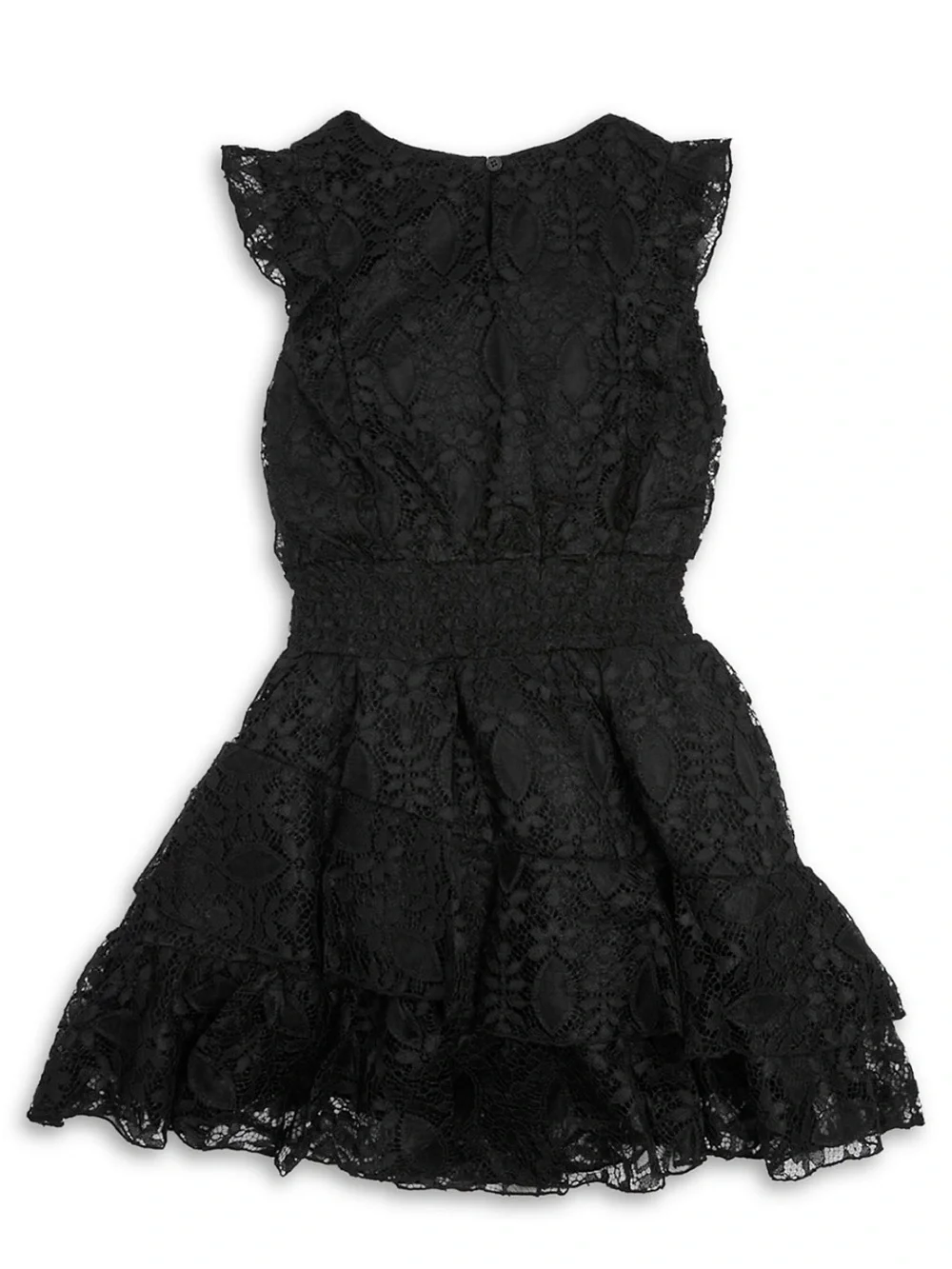 Girls' Black Lace Fit & Flare Dress